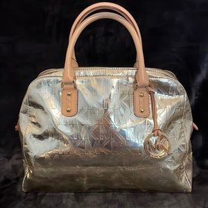 Michael Kors Metallic Gold Satchel